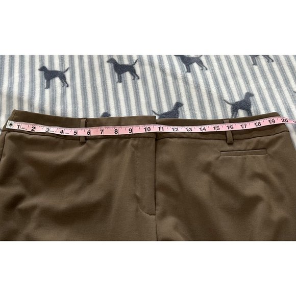 WOMEN'S DARK KHAKI FLAT FRONT STRAIGHT LEG PANTS BY GEORGE SIZE 18 - Picture 5 of 8